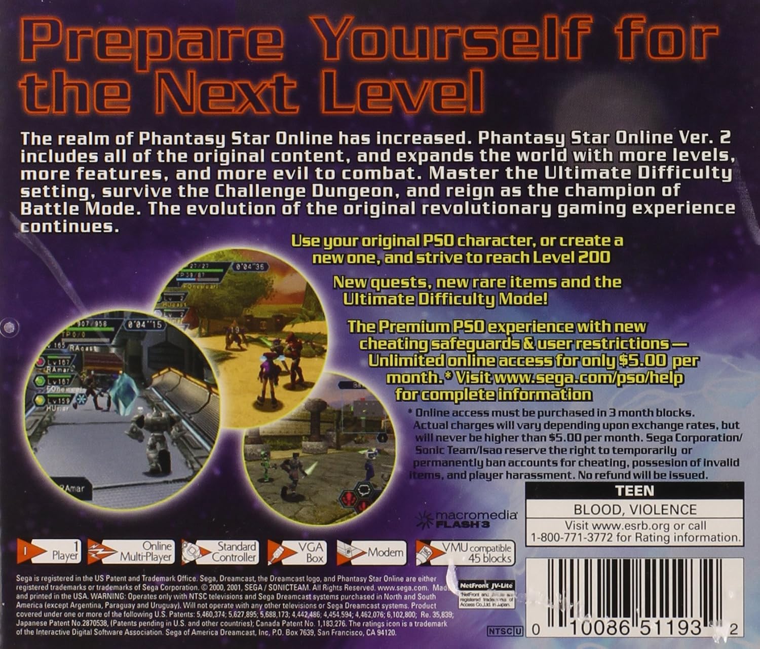 Phantasy Star Online Version 2 - Sega Dreamcast: Sega Dreamcast: Video Games