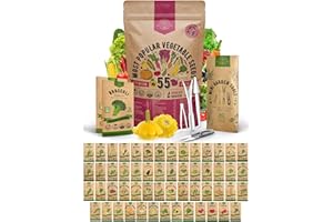 ORGANO REPUBLIC 55 Vegetable Seeds Variety Pack - 35,600+ Non-GMO Heirloom Seeds for Planting Vegetables and Fruits in Individual Seed Packets, Home Garden Seeds for Hydroponic, Indoor and Outdoors Gardening
