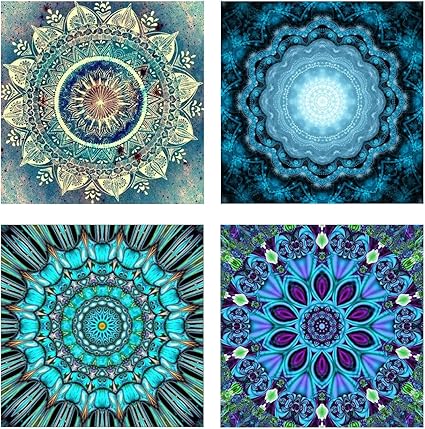 Amazon Com 4 Pack Diy 5d Diamond Painting Kits For Adults Paint