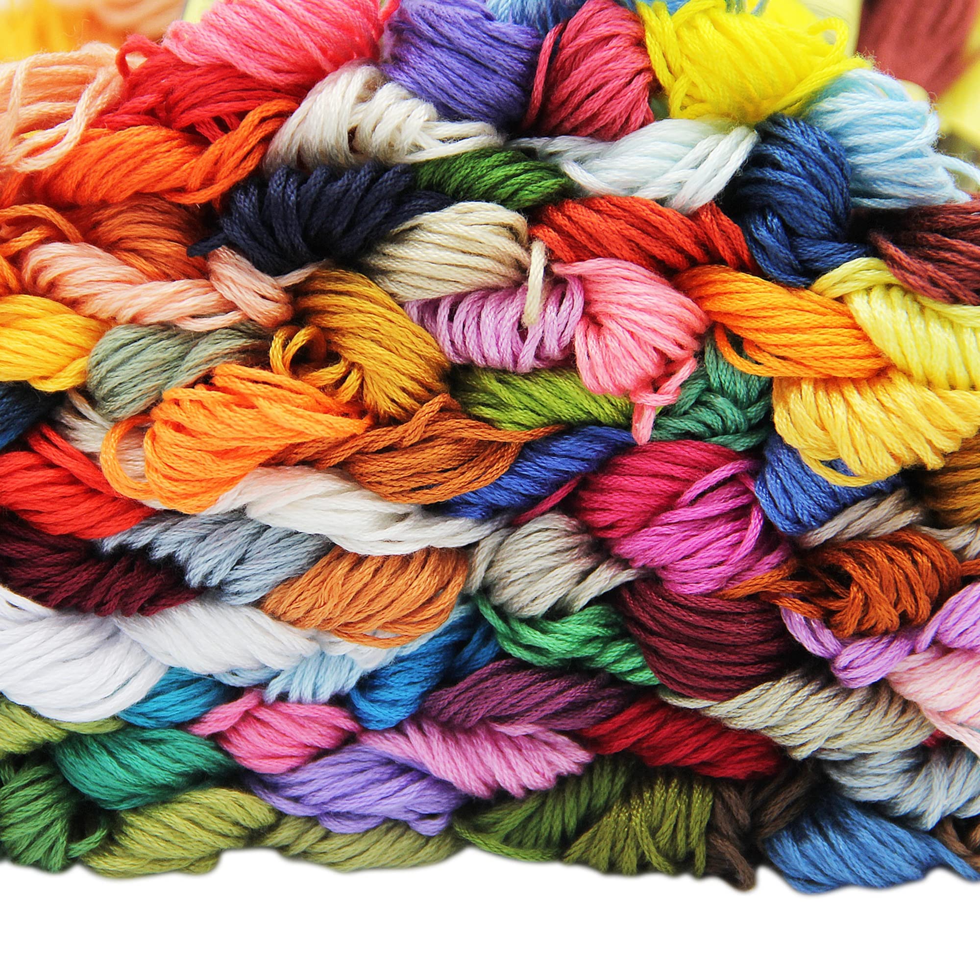 ATDAWN Rainbow Color Embroidery Thread,Cross Stitch Threads, Bracelets Floss, Crafts Floss, 150 Skeins