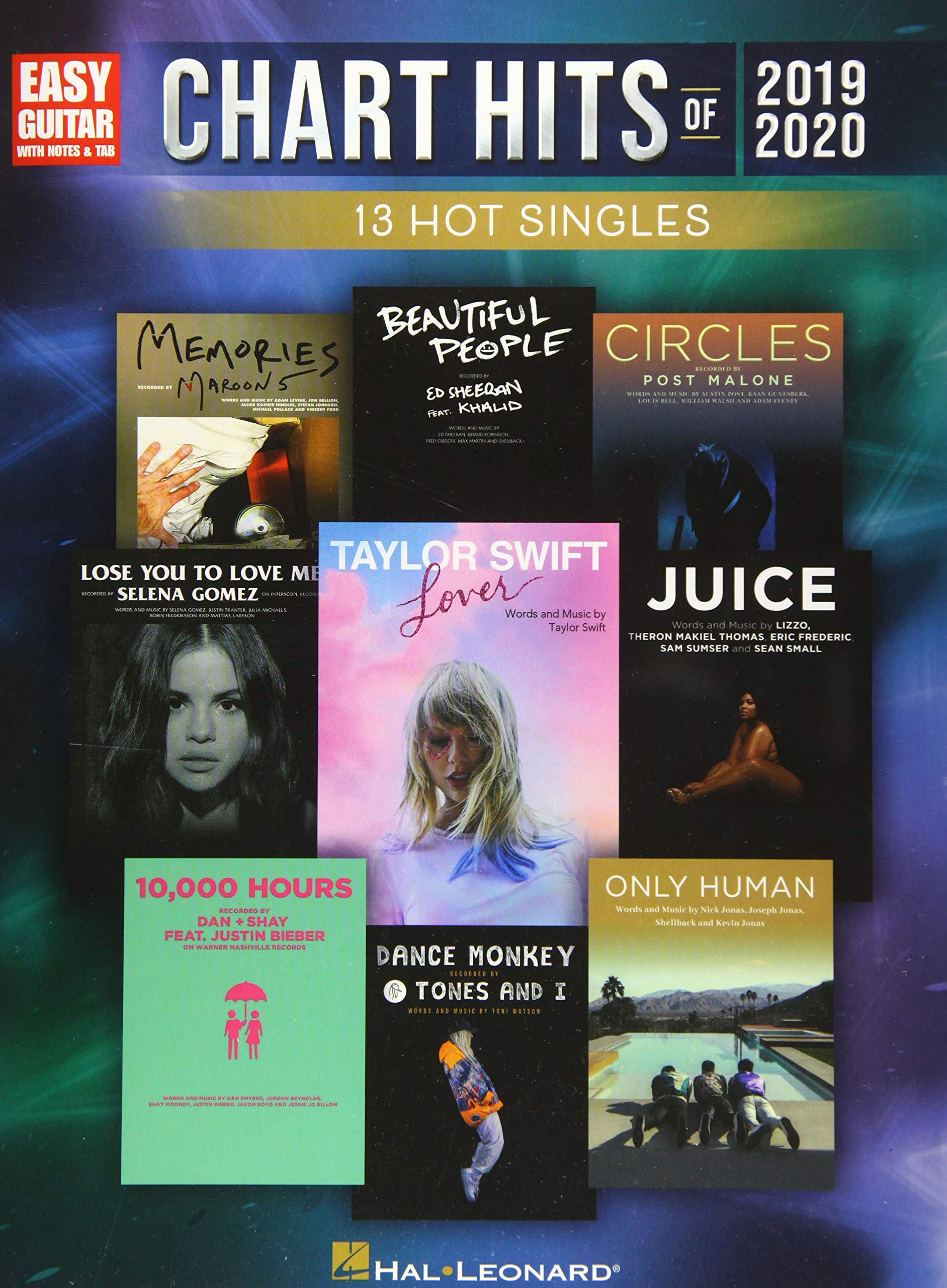 Chart Hits of 2019-2020 - Songbook for Easy Guitar with Notes & Tab: 13 Hot Singles
