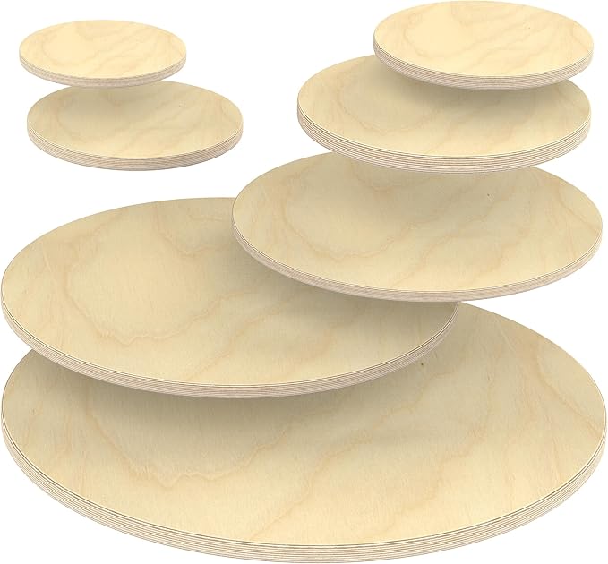 AUPROTEC Plywood Sheet 18mm Wooden Board Round Ø 800 mm Cut to Size