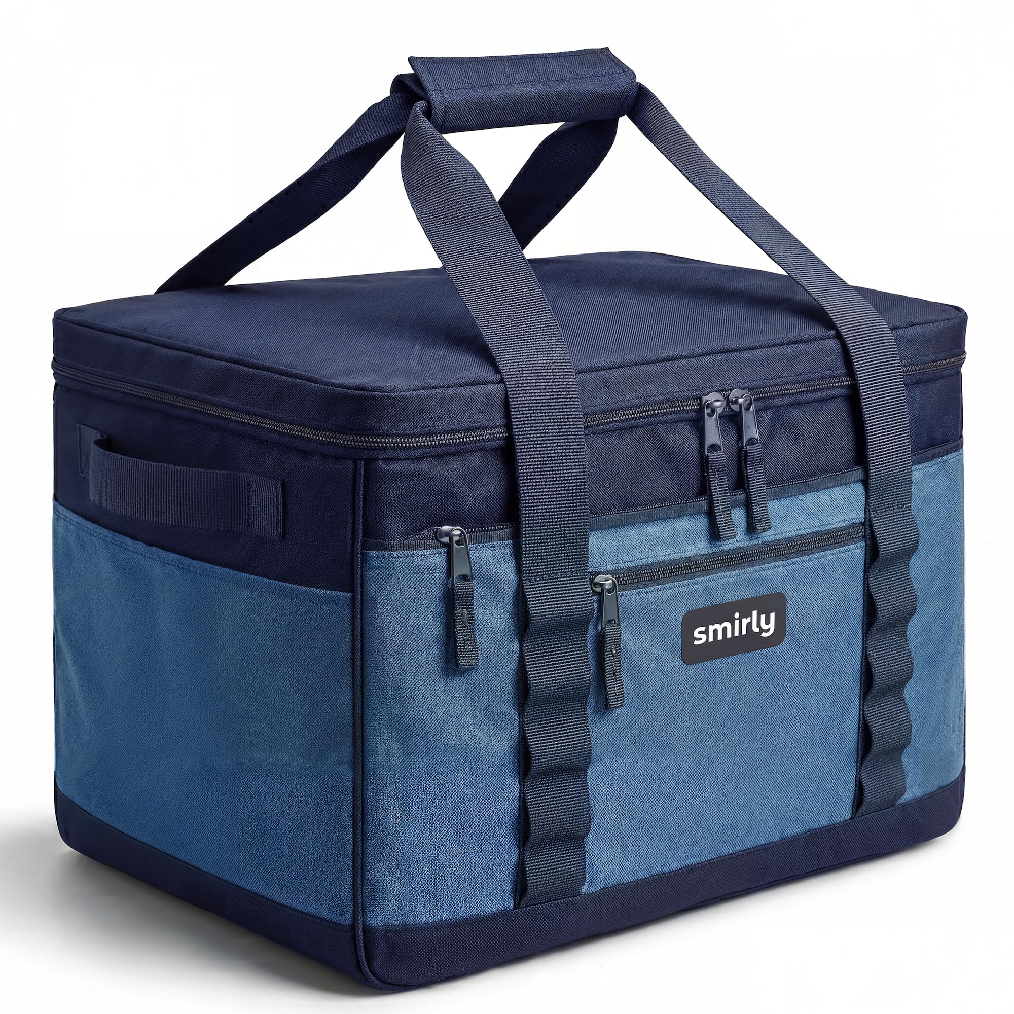 SMIRLY Cooler Bags Insulated – Collapsible Cooler, Portable Leakproof and Soft Sided - Large Foldable Ice Chest Image