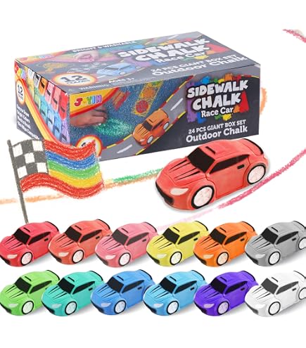 Amazon.com: Crocodile Creek Sidewalk Chalk - Outside Art Set for