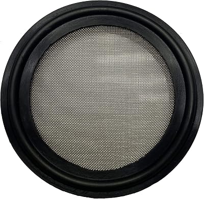 DR.COMPONENT 1.5" Sanitary Tri-Clamp Gasket 2pk Bonded Screen Black EPDM 80 Mesh