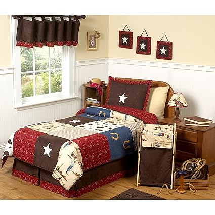 Amazon Com 3 Piece Boys Western Cowboy Comforter Set Full