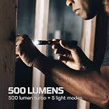 NEBO Master Series FL500 Rechargeable Flashlight 500 Lumens Aluminum Waterproof view 2