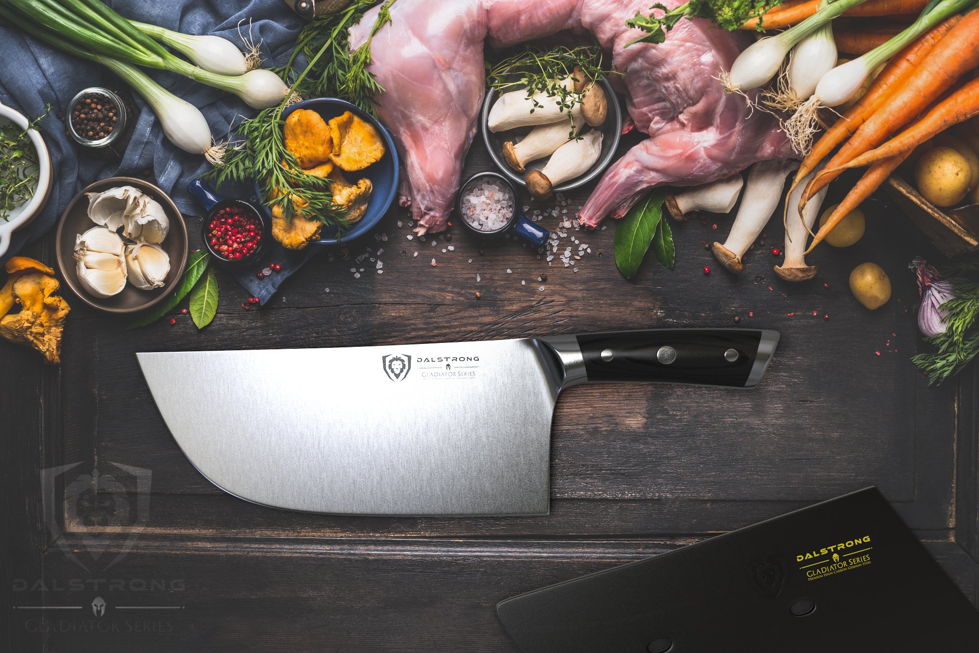 DALSTRONG Cleaver Butcher Knife Gladiator Series "The Ravenger