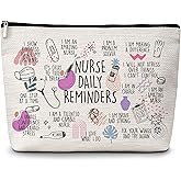 Levitatinyear Nurses Makeup Bags, Nurse Daily Reminders Cosmetic Bag, Inspirational Makeup Pouch for Nurse, Nurse Appreciation Gifts for Women, Nurses Week Nursing Student Graduation Gifts -49
