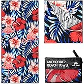 Quick Dry Towel Extra Large 78x35 Inch - Microfiber Beach Towel - Perfect for Beach, Travel, Swimming, Pool, Yoga, Hiking, Camping - Lightweight, Fast Drying, Compact for Adults (Flamingo)