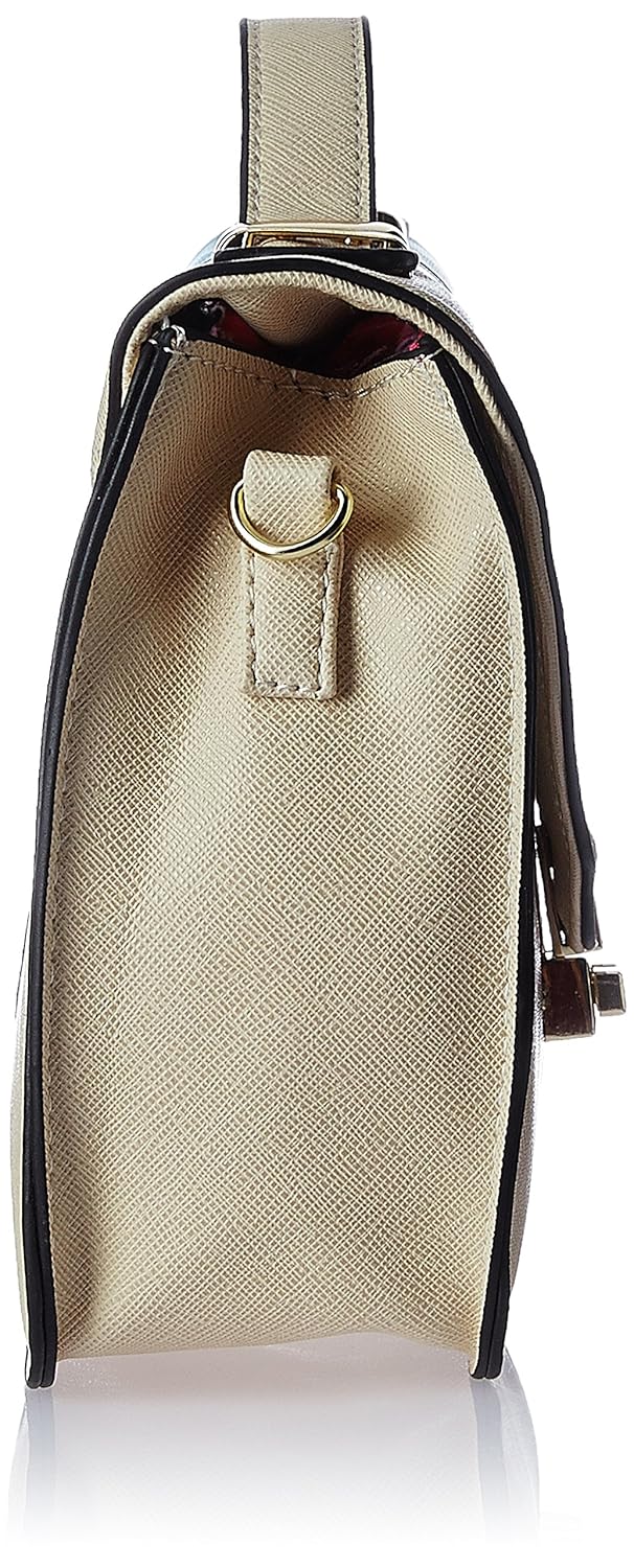 diana korr women's sling bag (beige and blue) (dk59sgrn)