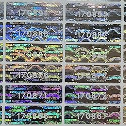 550 pcs Tamper Proof Hologram Stickers High