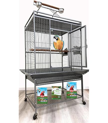 Amazon.com : Flyline Parrot Escape Jumbo Corner Bird Cage Aviary