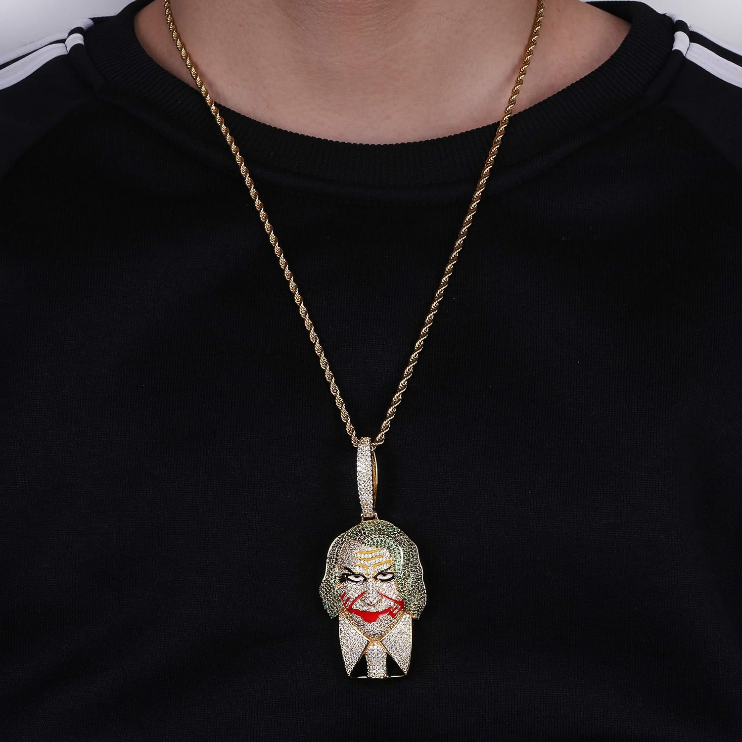 JINAO Hip Hop Joker Pendant ICED Out 