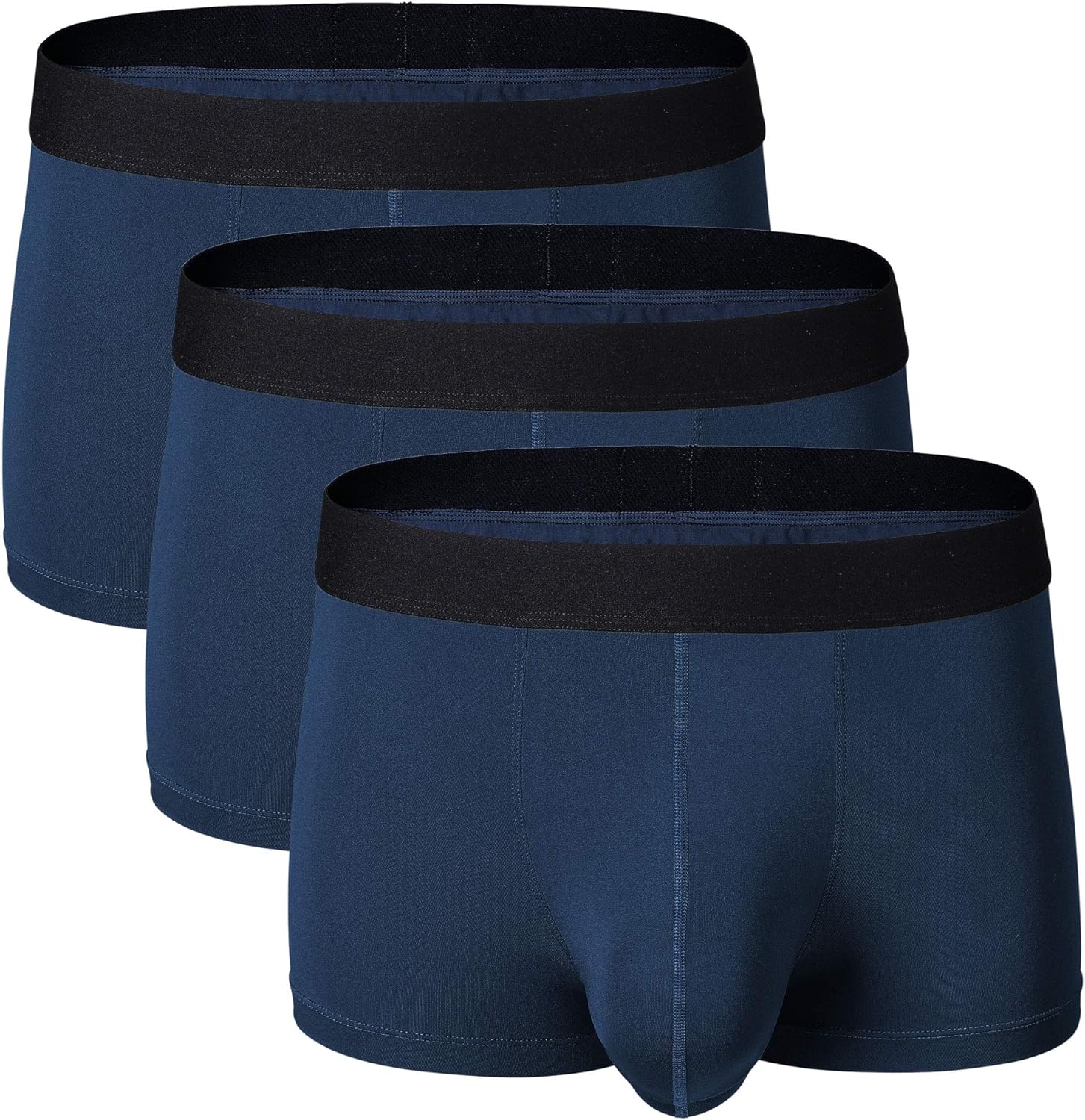 Separatec Men's 3 Pack Quick Dry Underwear Breathable Separate Pouch Trunks Blue XL Amazon
