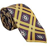 Desert Cactus Omega Psi Phi Neck Tie Omega Ques Fraternity Greek Formal Occasion 100% Polyester Necktie with Logo, Officially Licensed (Style C)