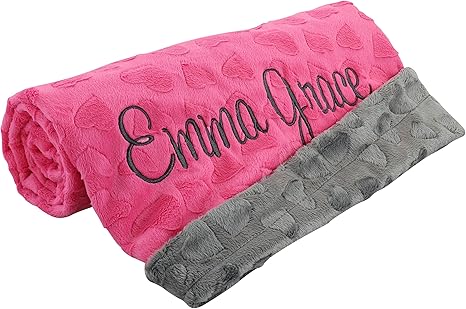 personalized baby blankets girl
