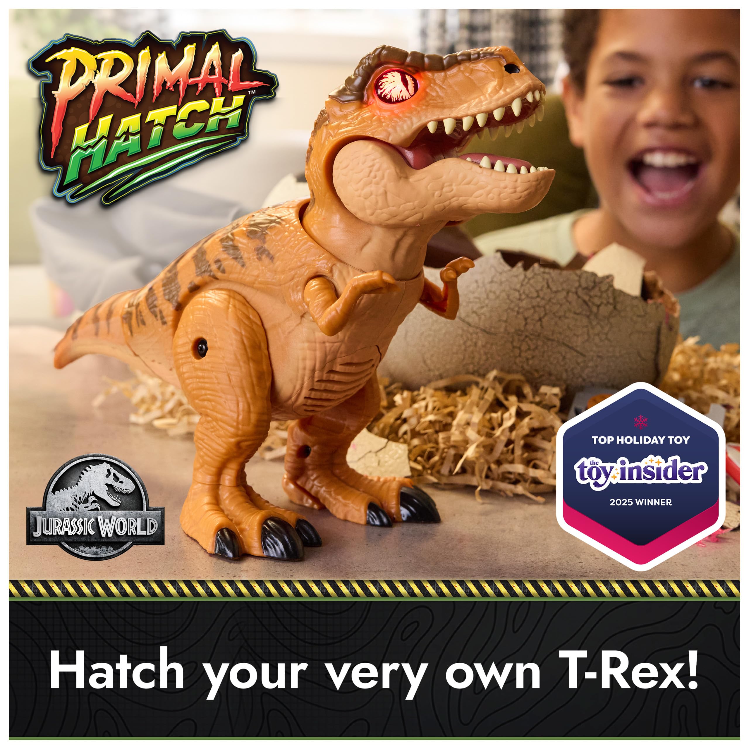 Jurassic World Interactive Toy Dinosaur & Egg, Hatch & Train Your own Baby Dino with 100+ Sounds & Reactions, Kids Toys for Boys & Girls Aged 5 & Up
