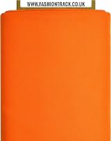 FT Fashion Track Orange Cotton Fabric by the Metre 58in 147.5cm Wide view 3