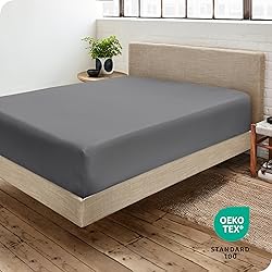 Bare Home Fitted Bottom Sheet Queen Size - Premium