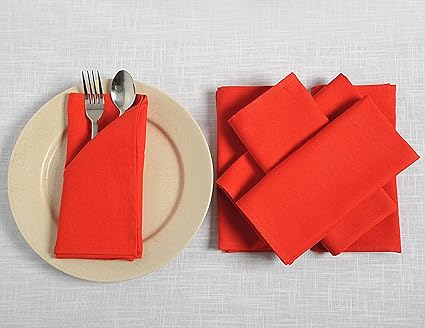 Solido Del Cotone Di Colore Cena Tovaglioli 50 X 50 Cm