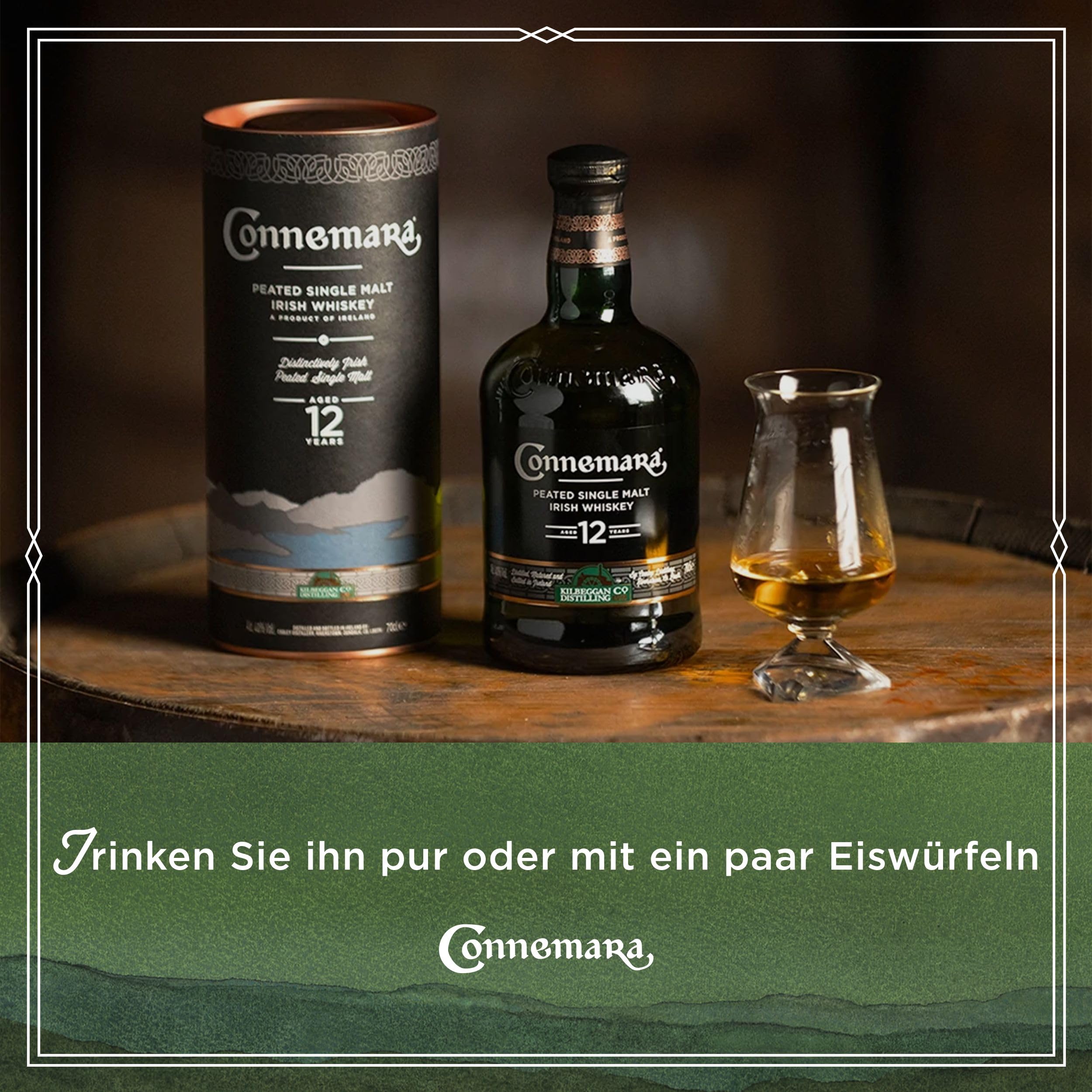 Connemara 12 Jahre mit Geschenkverpackung | getorfter Single Malt Irish Whiskey | rauchiges Aroma | 40% Vol | 700ml Einzelflasche 5