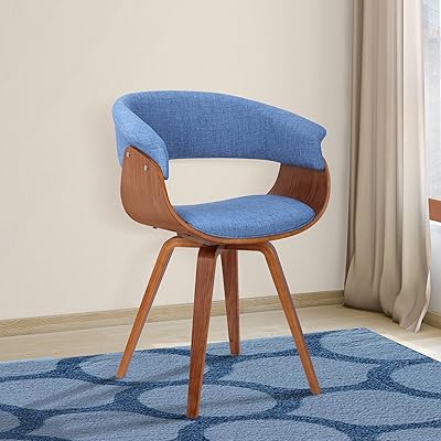 Armen Living Summer Blue Dining Chair for Modern Spaces