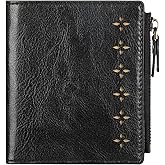 Lavemi Ultra Thin Small Compact Leather Womens Girls Wallets RFID Blocking Credit Card Holder for Women