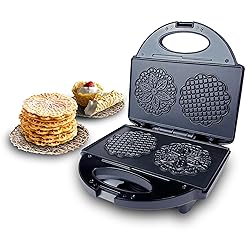 FineMade Pizzelle Maker with Non-Stick