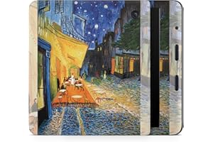 E-Reader Skin Compatible with Kobo Libra Colour (2024) - Cafe Terrace at Night - Premium 3M Vinyl Protective Wrap Decal Cover