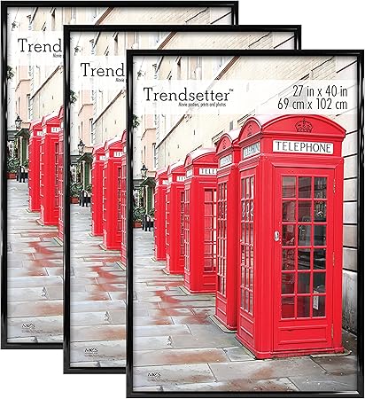 Home Kitchen Poster Frames Black Mcs Trendsetter 27x40 Inch Poster Frame 40964