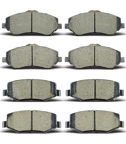 Carbon Fiber Front Brake Pads - Compatible With Chrysler Town & Country, Dodge Caravan, Jeep Wrangler, Ram, VW Routan