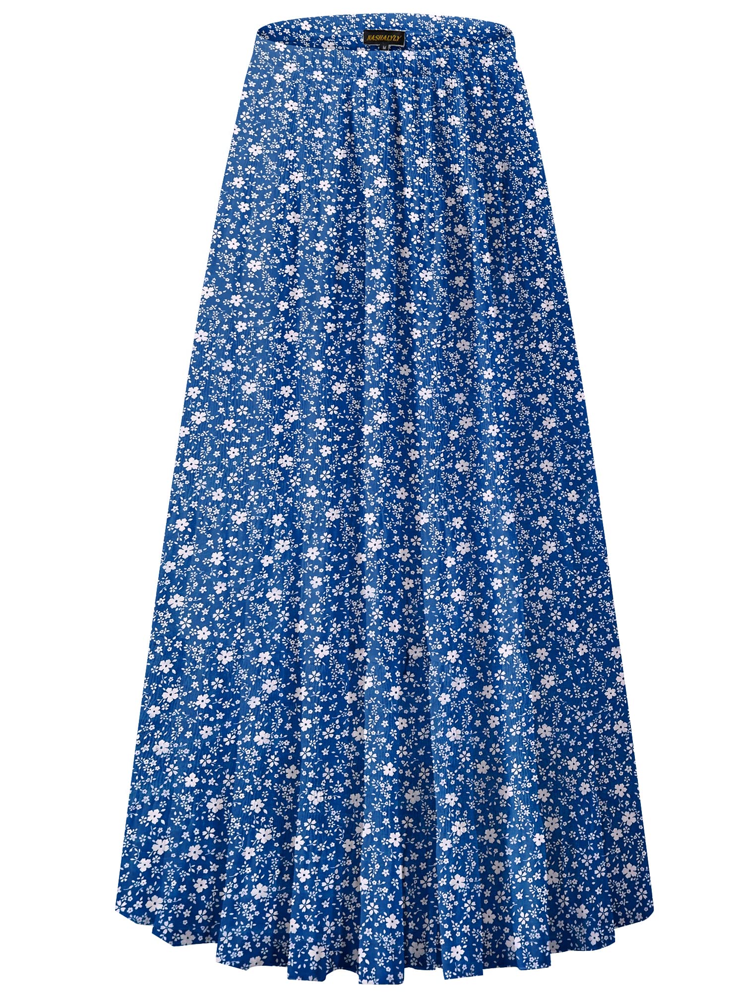 NASHALYLY Women's Chiffon Elastic High Waist
