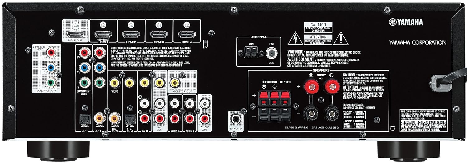 Amazon.com: Yamaha RX-V373 5.1-Channel AV Receiver - (Discontinued by  Manufacturer): Home Audio & Theater
