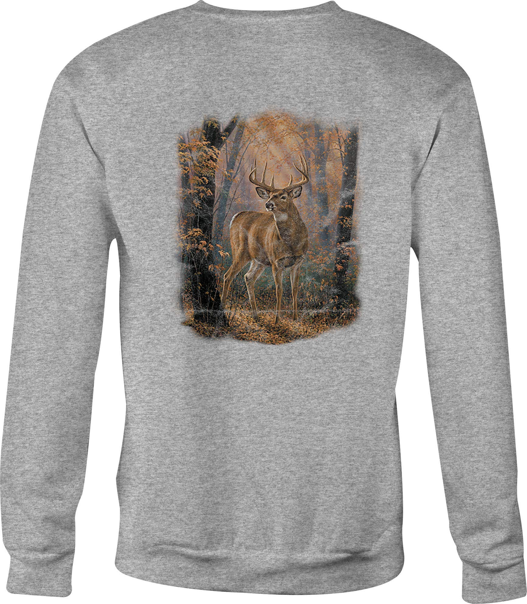 Crewneck Deer Buck In The Woods Big Antlers Hunting Season Shirts
