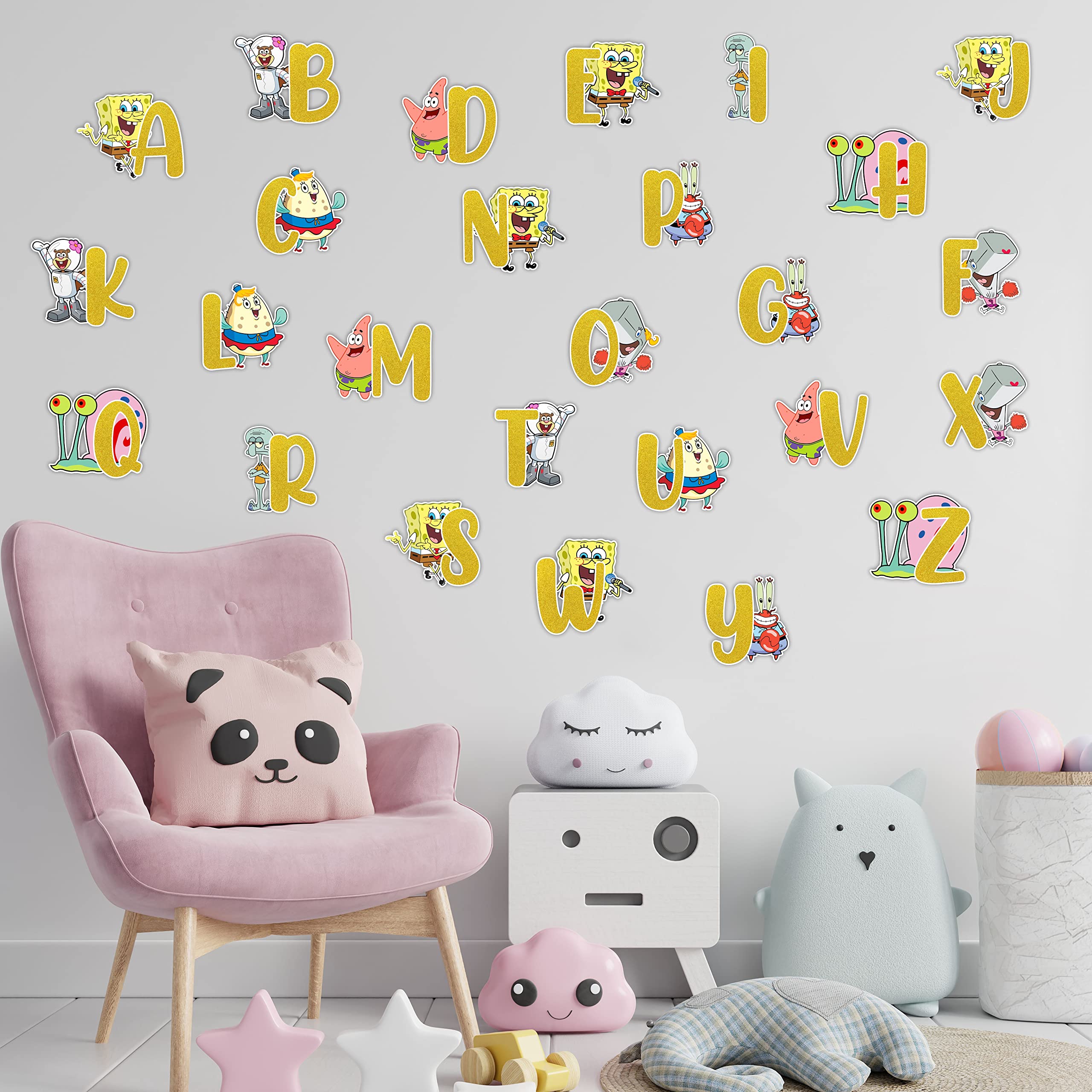 Seyal® Spongbob Squarepants A-Z Alphabet Wall Sticker — image 1