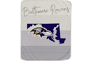 Pegasus Sports Officially Licensed NFL State Stripe Blanket, 60" x 70