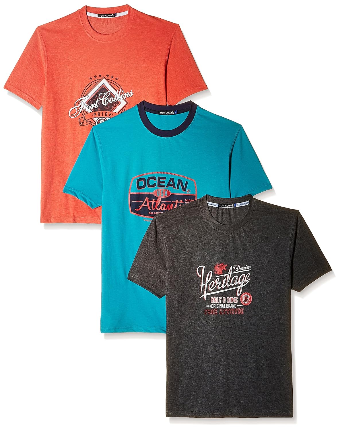 Buy Fort Collins Men's TShirt at Amazon.in