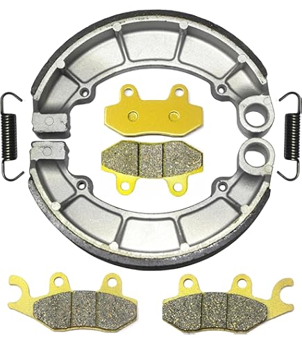 Amazon.com: 4 Sets of QUALITY GROOVED FRONT AND REAR Brake Shoes