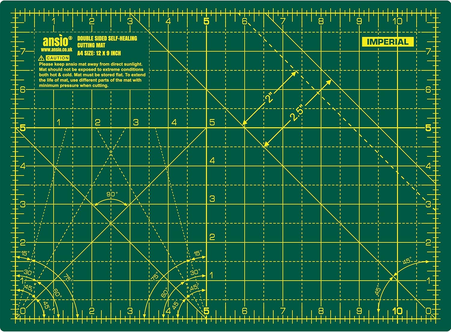 ANSIO Craft Cutting Mat Self Healing A4 Double Sided 5 Layers, Quilting, Sewing, Scrapbooking, Fabric & Papercraft - Image 4