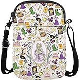 WCGXKO Princess Merch Fairytale Princess Messenger Bag Princess Crossbody Bag Princess Cartoon Movie Gift
