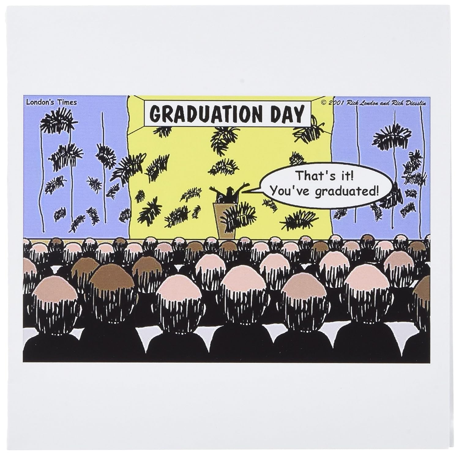 3drose Graduation Day At The Hair Club For Men Greeting Cards 6