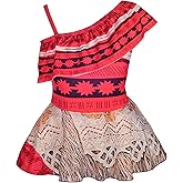 Dressy Daisy Girls Princess Swimsuit Bathing Suit Adventure Outfit Swimwear One Piece with Accessories