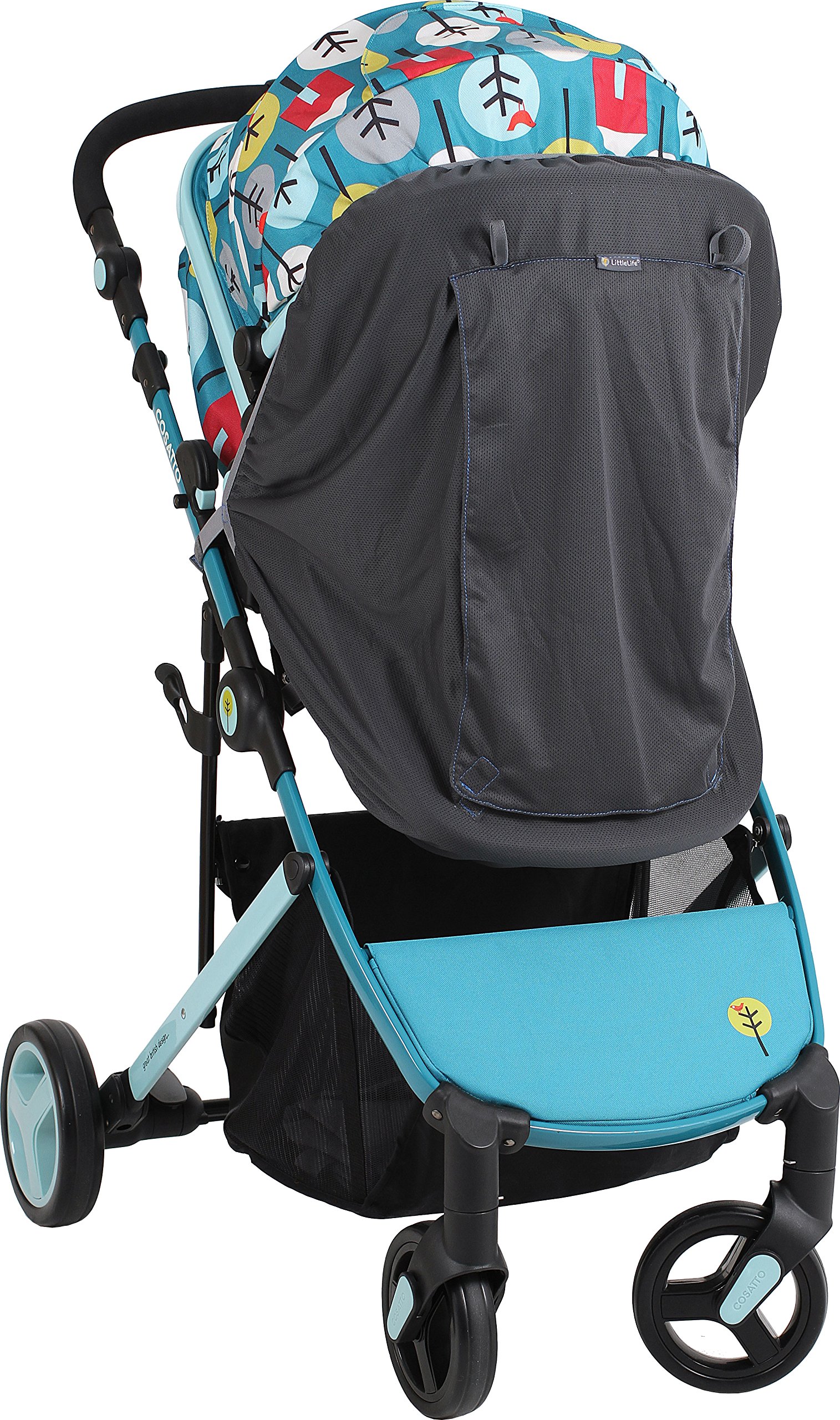 LittleLifeBuggy & Pushchair Blackout Sun Shade With Double Door Opening, UV Protection Cover, Universal Fit
