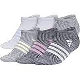 adidas Kids Superlite No Show Socks for Boys & Girls (6 Pairs) Lightweight