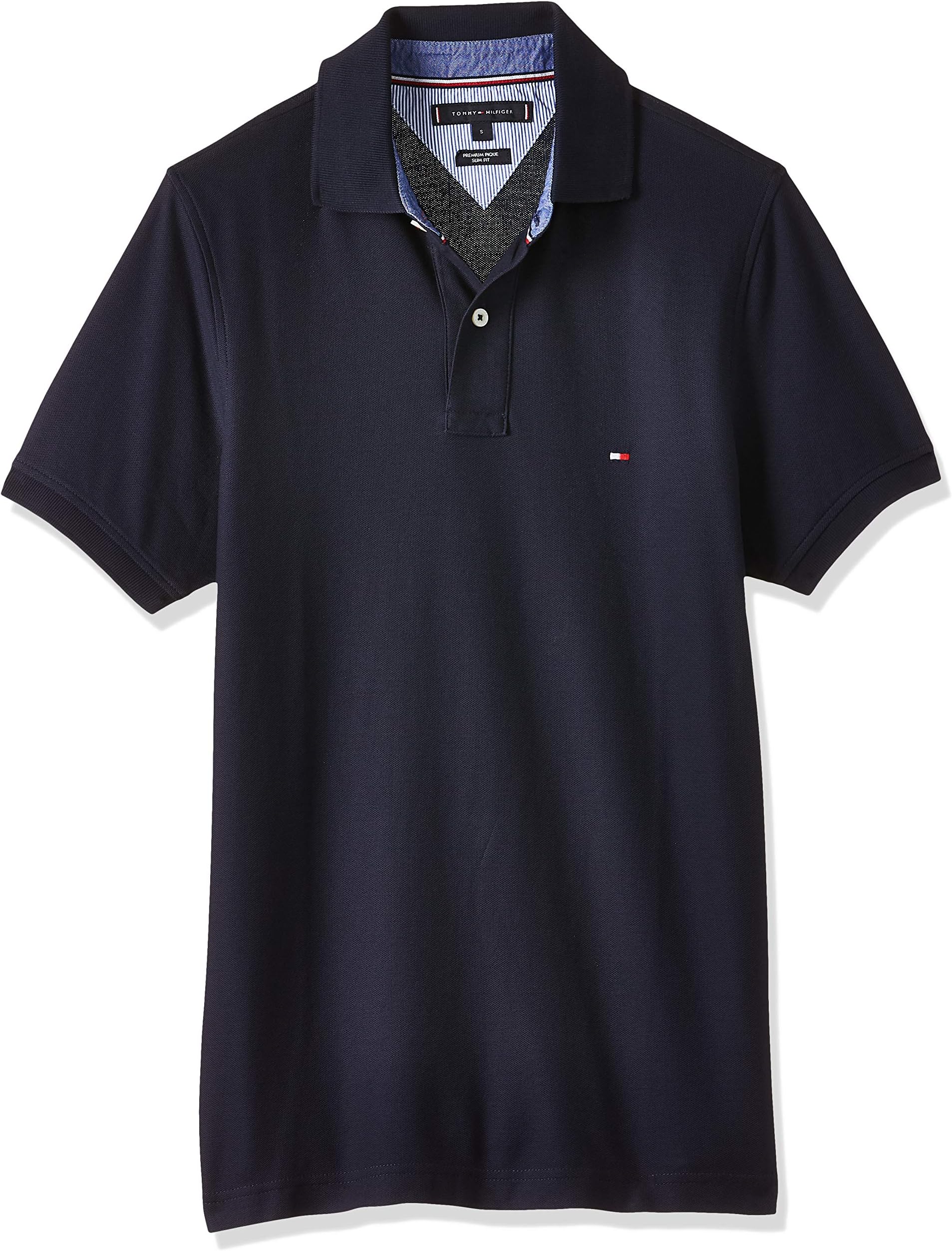 Mens Polo Shirts - Mens Shirts - Tommy Hilfiger Core Slim Polo Shirt - Polo Sport Top