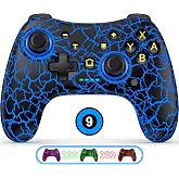 Wireless Switch Controller for Nintendo Switch 1/2/Lite/OLED&ndash;Switch Controllers Compatible with Android, IOS, Windows PC, Switch Pro Controller Features LED,Motion,Vibration,Turbo,Wake Up