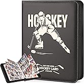 Hockey Card Binder with Sleeves, 900 Pockets 3-Ring Metal card Holder Protector Album, Card Storage Organizer Display Case Co