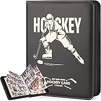 Hockey Card Binder with Sleeves, 900 Pockets 3-Ring Metal card Holder Protector Album, Card Storage Organizer Display Case Co