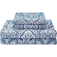 JSD 6 Piece Yellow Floral Print Sheet Set Queen Size, Soft Botanical ...